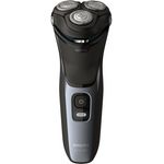 Philips Series 3000 S3133/51 Wiederaufladbarer Herren Rasierer Nass- und Trockenrasur schwarz, blau