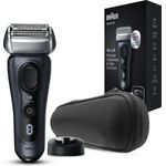 Braun Series 8 8413s Herren Rasierer Nass- und Trockenrasur, blaugrau-silber inkl. Reise-Etui