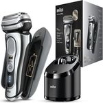 Braun Series 9 Pro 9476cc Herren Rasierer Nass- und Trockenanwendung, chrom-silber inkl. Lade-Etui, 5-in-1 Reinigungstation