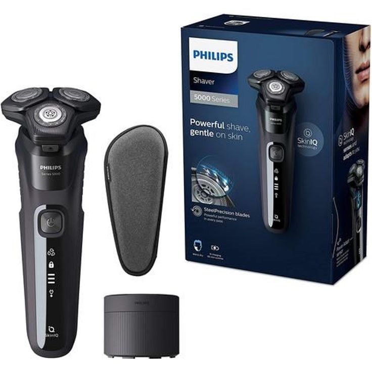 Philips Herren Rasierer S5579-50, Reinigungsstation, ausklappbarer Langhaarschneider, mit SkinIQ Technologie – Bild 2
