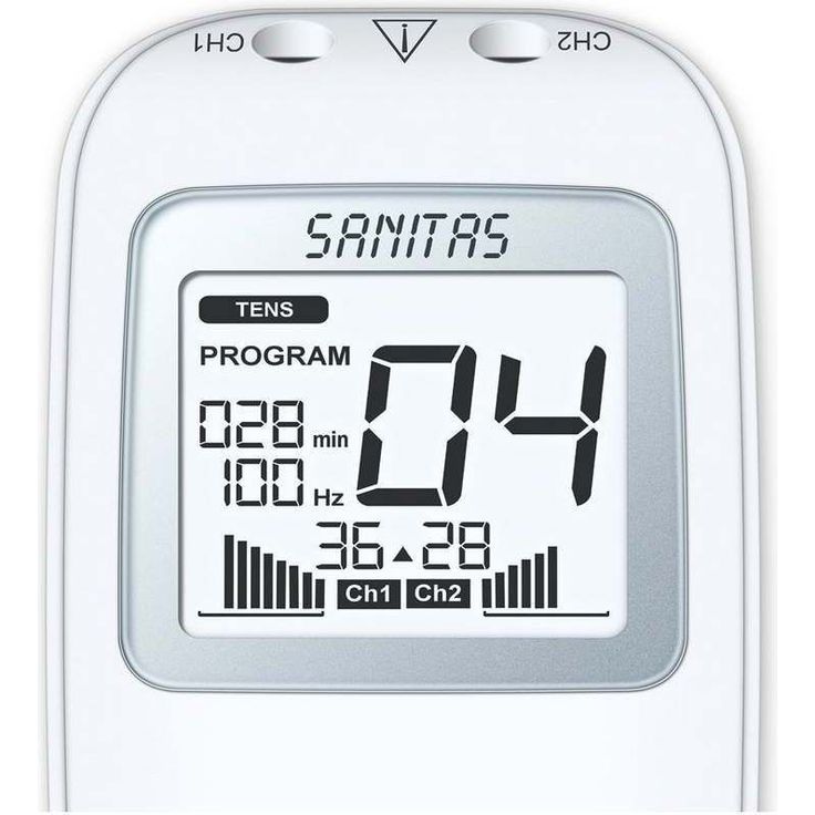 Sanitas SEM 43 digitales EMS-TENS Reizstromgerät zur Schmerzlinderung, Muskelstimulation und Entspannung – Bild 3
