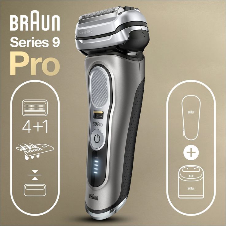 Braun Series 9 Pro 9465cc Herrenrasierer Nass- und Trockenanwendung, graphit-silber inkl. 5-in-1 Reinigungsstation und Reiseetui aus Leder – Bild 4