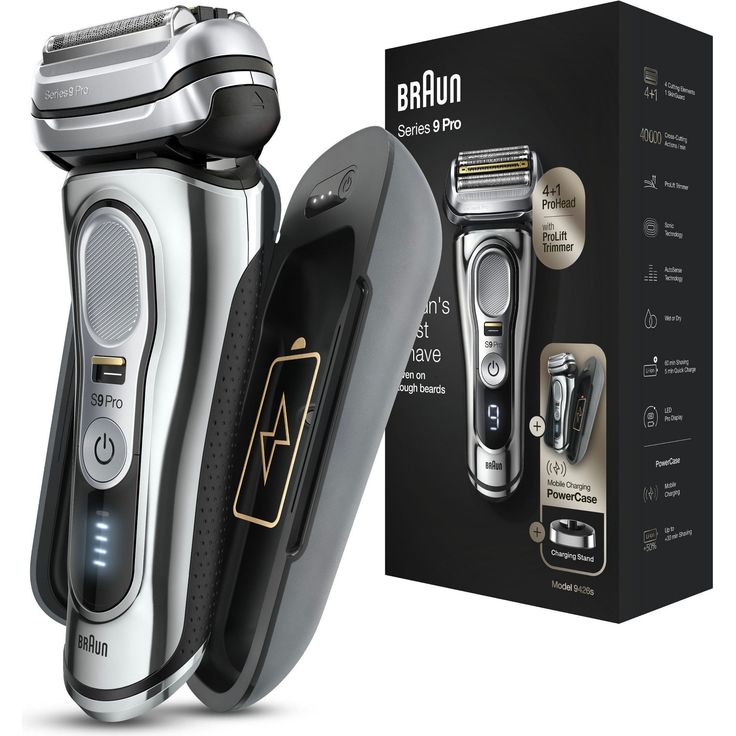 Braun Series 9 Pro 9426s Herren Rasierer Nass- und Trockenanwendung, chrom-silber inkl. Lade-Etui