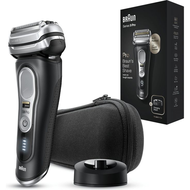 Braun Series 9 Pro 9410s Herren Rasierer Nass- und Trockenanwendung, schwarz-silber inkl. Ladestation