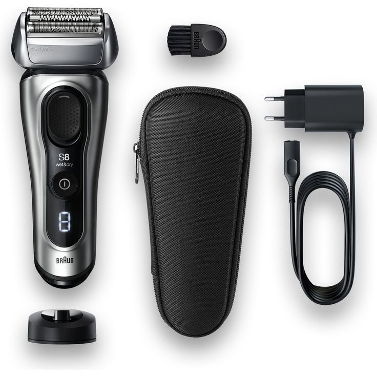 Braun Series 8 8417s Herren Rasierer Nass- und Trockenanwendung, schwarz-silber inkl. Ladestation – Bild 1
