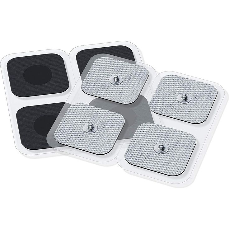 Beurer & Sanitas Elektroden-Nachkaufset, bestehend aus 8 selbstklebenden Gel-Pads 45 x 45 mm, passend für EMS- und TENS-Geräte von Beurer und Sanitas – Bild 2