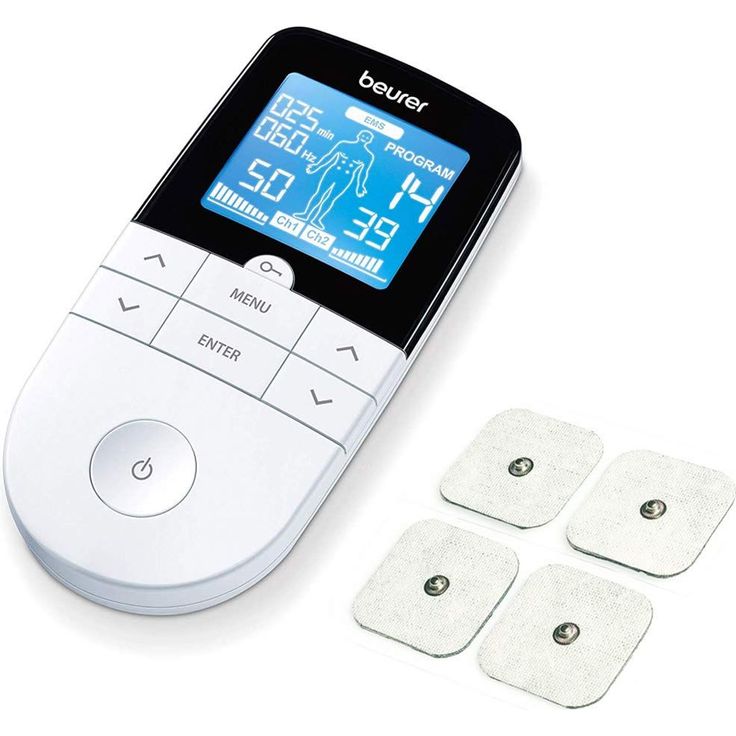 Beurer EM 49 Digital TENS-EMS, 3-in-1 Reizstromgerät zur Schmerzlinderung durch elekrische Nervenstimulation, Training durch elektrische Muskelstimulation, Massagefunktion, inklusive 4 Elektroden – Bild 8