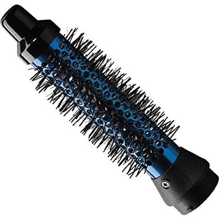 Babyliss 2602 Moonlight Professional Duo Warmluftbürste, 300Watt, 2 Temperaturstufen. isolierte Spitze, blau, schwarz – Bild 2