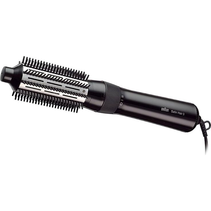 Braun Satin Hair 3 AS330 Airstyler Warmluft-Lockenbürste, mit 3 Stylingaufsätzen, 400 Watt, schwarz – Bild 2