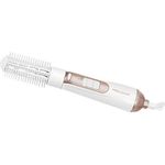 ProfiCare PC-HAS 3011 Warmluft-Lockenbürste mit 2 wechselbaren Bürstenaufsätzen, 2 Temperatur--Leistungsstufen, Kaltstufe für Style-Fix, weiß-champagner