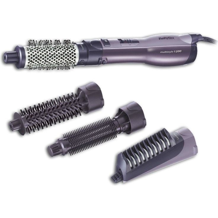 BaByliss AS121E Multistyler 1200 Watt mit 2 Gebläsestufen inkl. 2 Stylingaufsätze, violett – Bild 2