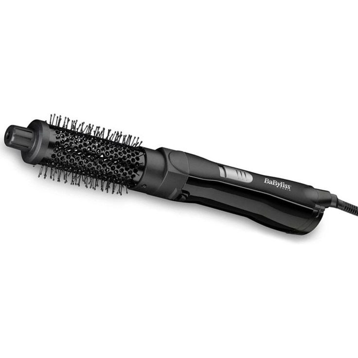 Babyliss Shape & Smooth Wamluftbürste für Kürzere Haare AS82E, 2 Bürstenaufsätze 30mm & 20mm, Kühlluftfunktion, 800 Watt Schwarz
