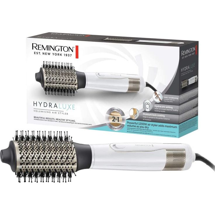 Remington Warmluftbürste Ionen Hydraluxe 2in1 Haartrockner & Volumenbürste AS8901 – Bild 3