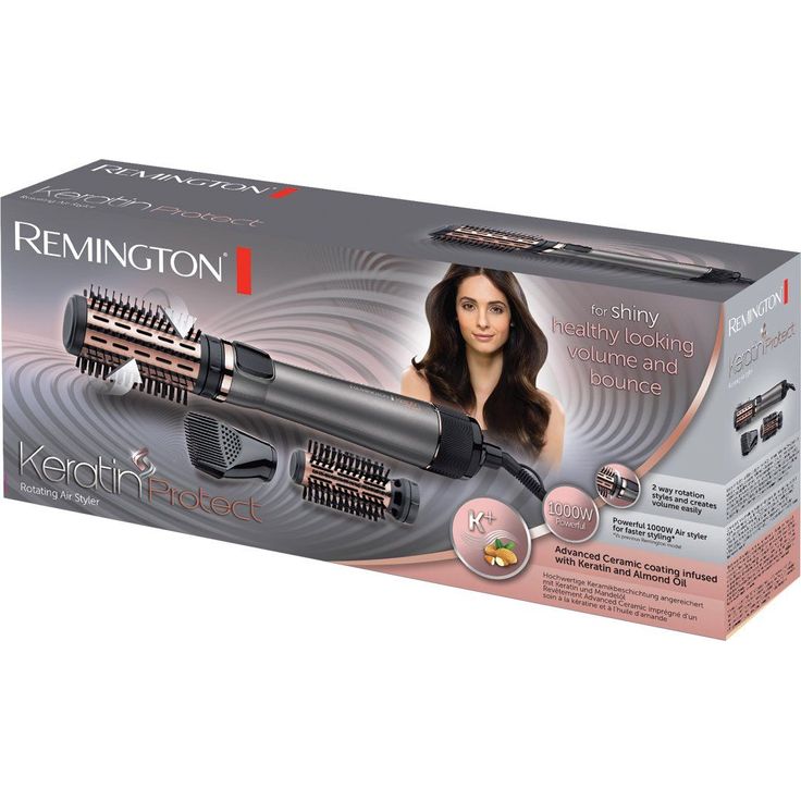 Remington Keratin Protect AS8810, rotierend, Rechts- und Linkslauf, zwei Rundbürstenaufsätze 40 & 50 mm, grau-rose gold – Bild 7