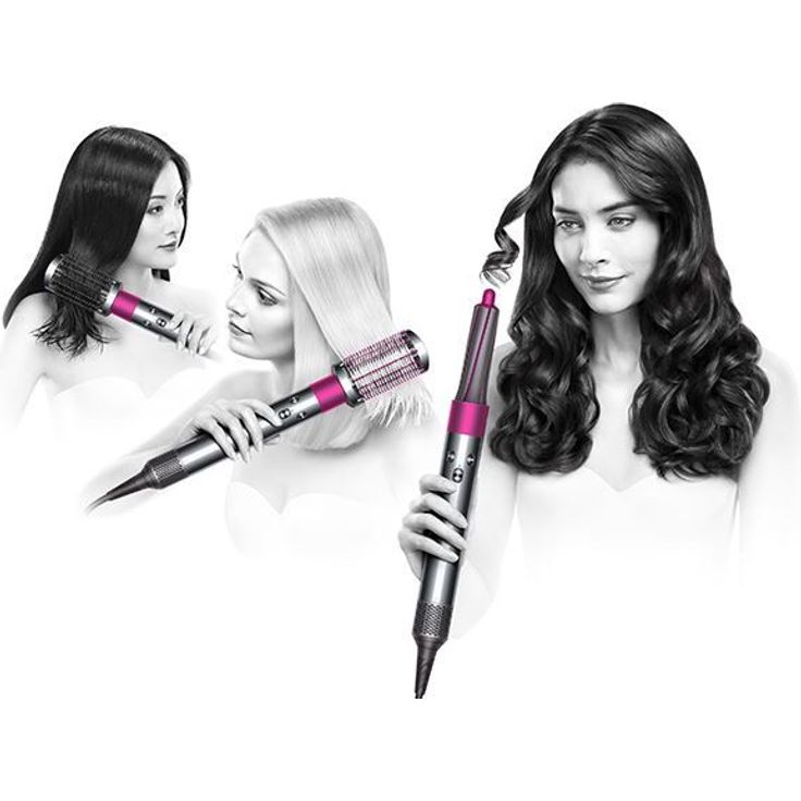 Dyson Airwrap Complete Multistyler für alle Haartypen Coanda-Effekt, 3 Temperaturstufen, Ionen-Technologie, Kaltstufe, inkl. 6 Aufsätze, nickel, fuchsia – Bild 4