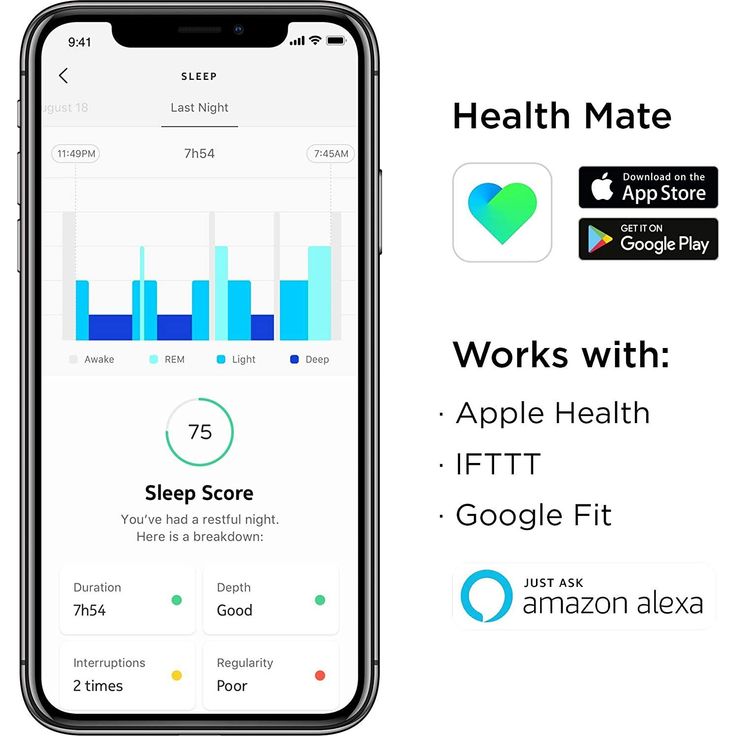 Withings Sleep Analyzer - Klinisch validierter Schlaftracker für unter die Matratze mit Schlafapnoe-Erkennung und Schlafphasenanalyse – Bild 3