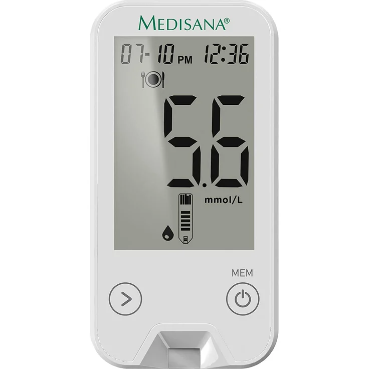 medisana MediTouch 2 Blutzuckermessgerät mg/dL, Starterset mit Teststreifen und Blutlanzetten, Blutzuckermesssystem für Diabetiker, Blutzuckerspiegel – Bild 2