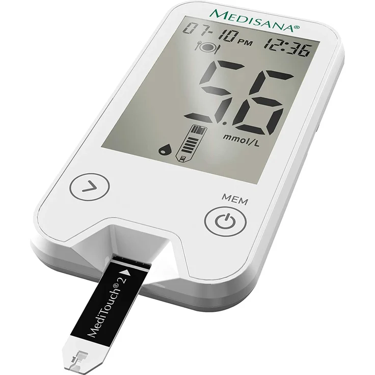 medisana MediTouch 2 Blutzuckermessgerät mg/dL, Starterset mit Teststreifen und Blutlanzetten, Blutzuckermesssystem für Diabetiker, Blutzuckerspiegel – Bild 3