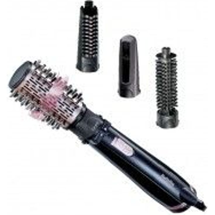 BaByliss AS200E Rotierende Warmluftbürste Set Brush & Style Ionic, 1000 Watt, 4 Aufsätze, schwarz – Bild 4