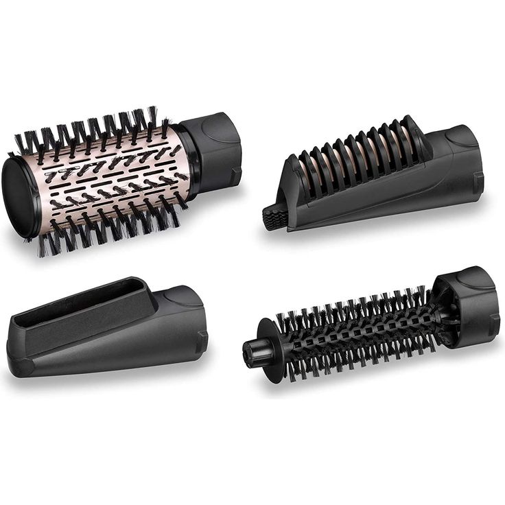 BaByliss AS200E Rotierende Warmluftbürste Set Brush & Style Ionic, 1000 Watt, 4 Aufsätze, schwarz – Bild 2