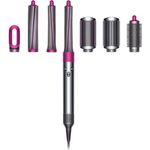 Dyson Airwrap Complete Long Multistyler für alle Haartypen Coanda-Effekt, 3 Temperaturstufen, Ionen-Technologie, Kaltstufe, inkl. 6 Aufsätze, speziell für langes Haar, silber, fuchsia