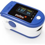 Pulsoximeter pulox PO-200A mit Alarm Blau