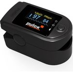 Pulsoximeter PULOX PO-200 Schwarz Fingerpulsoximeter für die Messung des Puls und der Sauerstoffsättigung am Finger