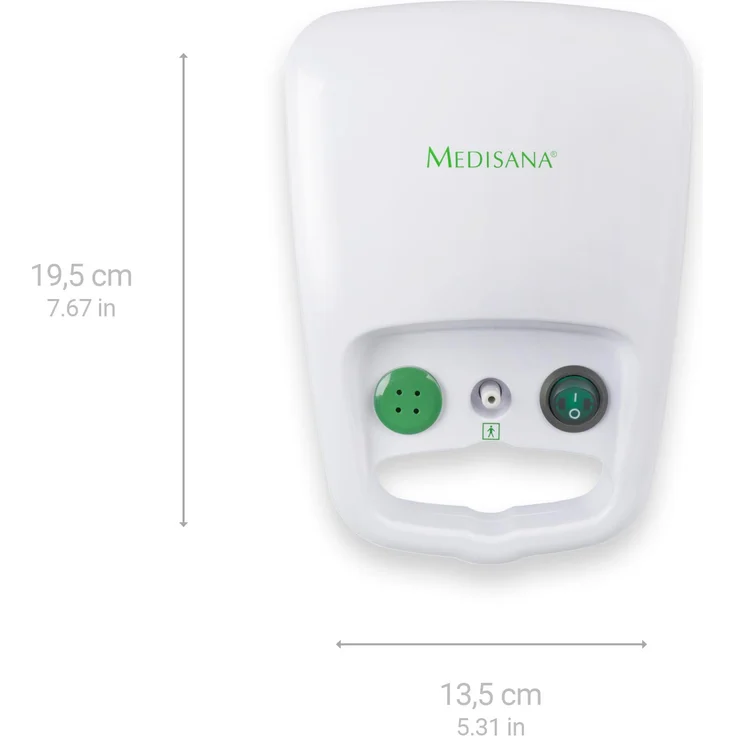 medisana IN 500 Inhalator, Kompressor Vernebler mit Mundstück und Maske für Erwachsene und Kinder, bei Erkältungen oder Asthma mit extra viel Zubehör und langem Schlauch – Bild 3