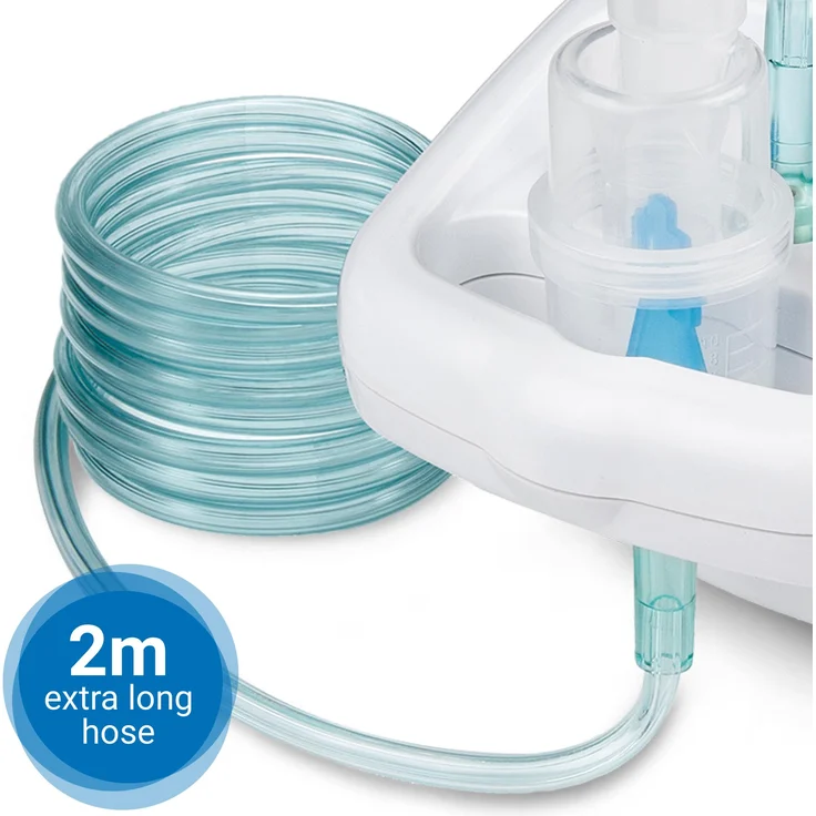 medisana IN 500 Inhalator, Kompressor Vernebler mit Mundstück und Maske für Erwachsene und Kinder, bei Erkältungen oder Asthma mit extra viel Zubehör und langem Schlauch – Bild 6