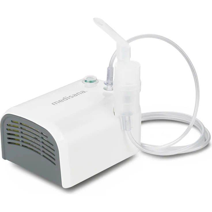 medisana IN 510 Inhalator, Kompressor Vernebler mit Mundstück und Maske für Erwachsene und Kinder, bei Erkältungen oder Asthma mit umfangreichem Zubehör – Bild 1