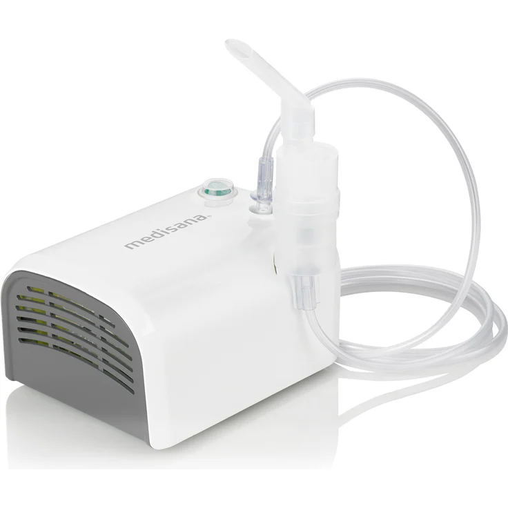 medisana IN 520 Inhalator, Kompressor Vernebler mit Mundstück und Maske für Erwachsene und Kinder, bei Erkältungen oder Asthma mit umfangreichem Zubehör – Bild 2