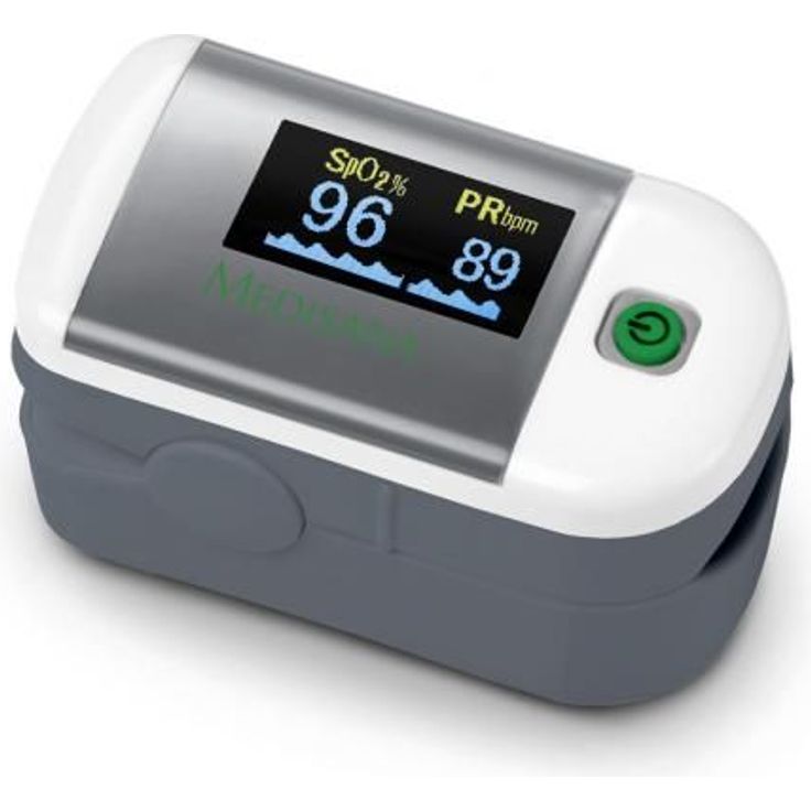Medisana PM100 Pulsoximeter, Messung der Sauerstoffsättigung im Blut, Fingerpulsoxymeter mit OLED-Display und One-Touch Bedienung mit VitaDock+ App