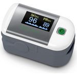 Medisana PM100 Pulsoximeter, Messung der Sauerstoffsättigung im Blut, Fingerpulsoxymeter mit OLED-Display und One-Touch Bedienung mit VitaDock+ App