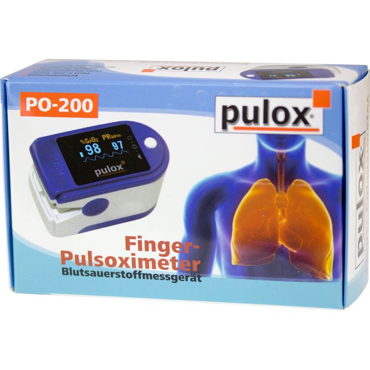 PULOX Pulsoximeter PO-200 Solo, 4 verschiedene Anzeigemodi, 5 Helligkeitsstufen, blau – Bild 2
