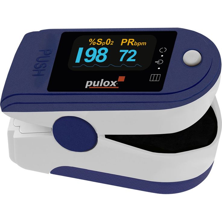 PULOX Pulsoximeter PO-200A mit Alarm, 6 verschiedene Anzeigemodi, blau