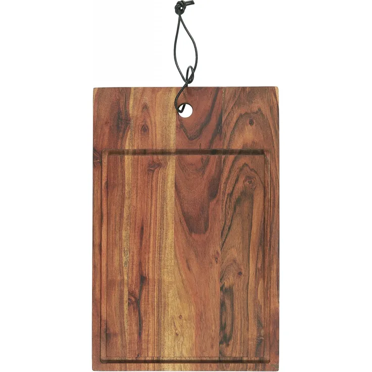 Schneidebrett Schneidbrett Holz Brett mit Rille 25x38cm Ib Laursen 17031-00