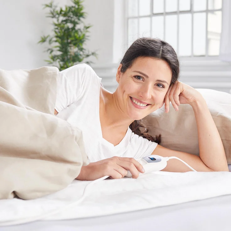 medisana HU 665 Wärmeunterbett, 150 x 80 cm, Abschaltautomatik, Überhitzungsschutz, 3 Temperatursstufen, waschbar, Matratzenheizung für alle gängigen Matratzen geeignet – Bild 5