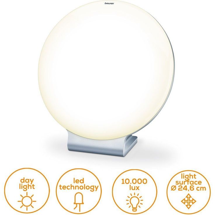 Beurer Tageslichtlampe TL50 Tageslichtlampe 10000 Lux helle und gleichmäßige Ausleuchtung – Bild 7