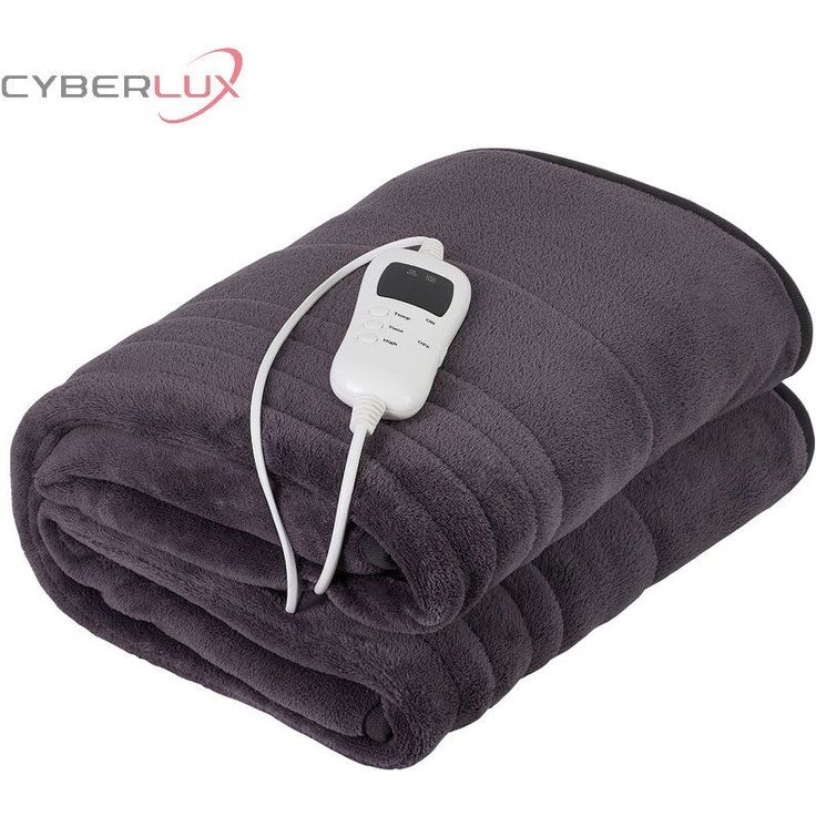 CAMRY CR-7418 Elektrische Doppeldecke, 120 W, 8 Temperaturstufen, Timer, waschbar, 150 x 180 cm, Überhitzungsschutz, Fleece, Grau, 160 x 180 cm