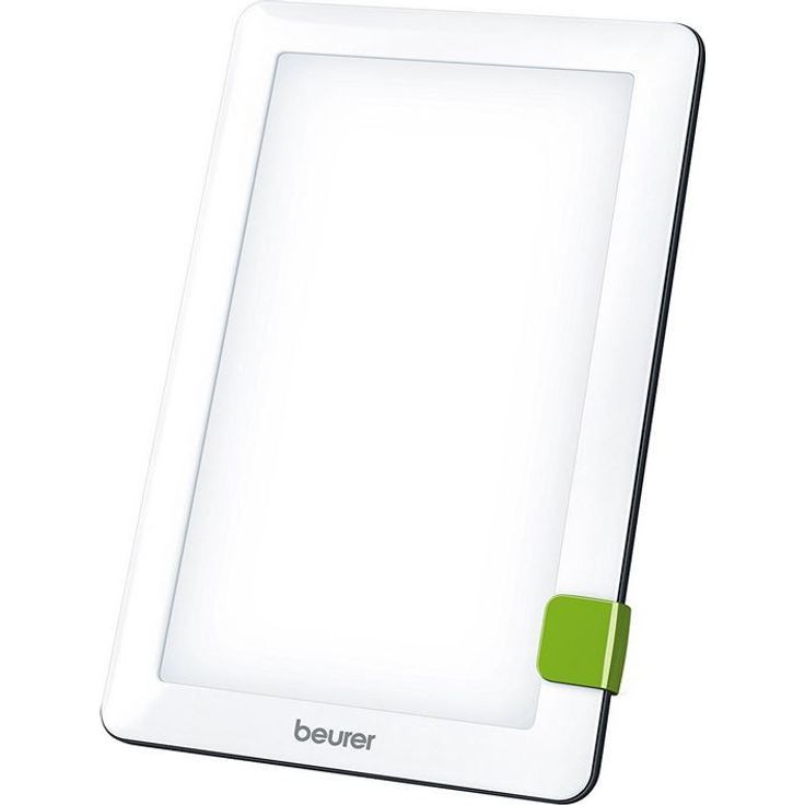 Beurer TL 30 Tageslichtlampe, Simulation von Tageslicht, Lichtstärke ca. 10.000 Lux bei 10 cm Abstand, Medizinprodukt mit LED-Technologie, flimmer- und UV-frei, mit variablem Standfuß und Tasche