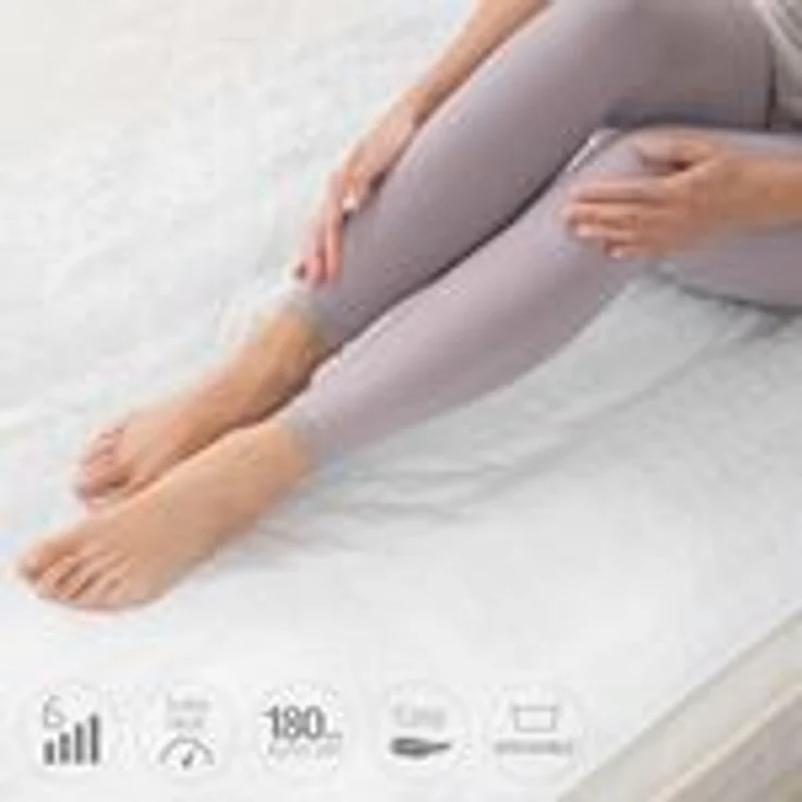 medisana HU 662 Wärmeunterbett, 150 x 80 cm, Abschaltautomatik, Überhitzungsschutz, 6 Temperatursstufen, waschbar, Matratzenheizung für alle gängigen Matratzen geeignet – Bild 7
