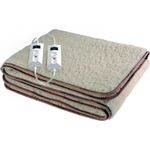 Imetec 6015Q - SCALDASONNO 50 Lana Merino E 50 POLIESTERE 2 Temperature MATRIMONIALE Con THERMOBLO