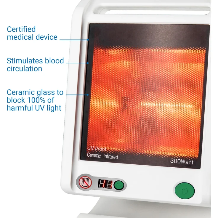 medisana IR 885 Infrarot-Wärmelampe 300 Watt, Infrarotleuchte zur Behandlung von Verspannungen und Erkältungen, Wärmestrahler zur Linderung von Schmerzen – Bild 5
