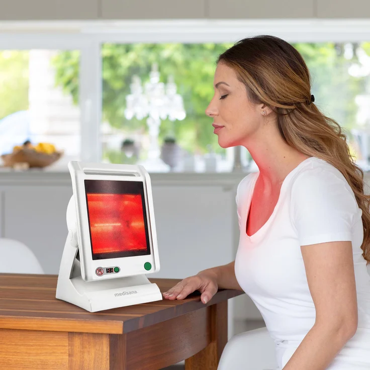 medisana IR 885 Infrarot-Wärmelampe 300 Watt, Infrarotleuchte zur Behandlung von Verspannungen und Erkältungen, Wärmestrahler zur Linderung von Schmerzen – Bild 3