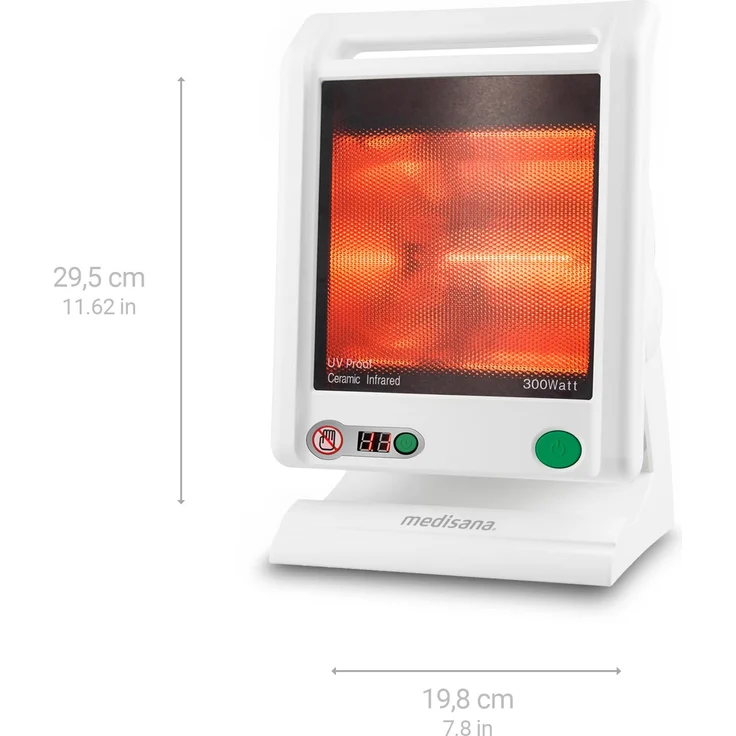 medisana IR 885 Infrarot-Wärmelampe 300 Watt, Infrarotleuchte zur Behandlung von Verspannungen und Erkältungen, Wärmestrahler zur Linderung von Schmerzen – Bild 2