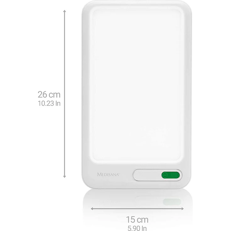 medisana LT 460 Tageslichtlampe, Tageslichtleuchte mit einer Lichtstärke von 10.000 Lux ,Lichttherapie gegen Depressionen, Winterdepressionen, LED-Lichtdusche – Bild 6