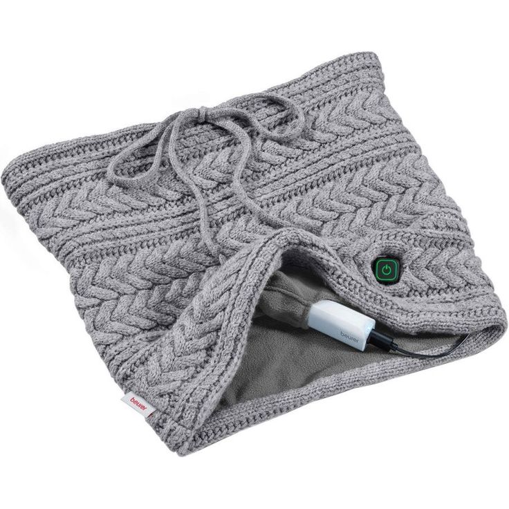 Beurer HK 37 To Go beheizter Schlauchschal, mit Powerbank, modischer Wärmespender für unterwegs