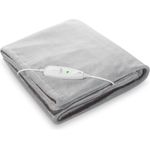 medisana HB 675 Kuschelheizdecke XXL, waschbar, Kuscheldecke mit Abschaltautomatik, 4 Temperaturstufen, 200 x 150 cm, 2-farbig Wendeoptik, grau/dunkelgrau