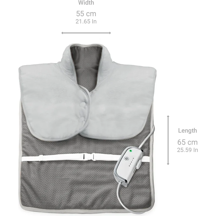 medisana HP 630 Wärmecape für Nacken, Schulter und Rücken, elektrisch, Wärmeponcho mit 4 Temperaturstufen, Überhitzungsschutz, Abschaltautomatik, waschbar – Bild 2