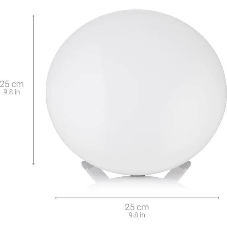 medisana LT 500 Tageslichtlampe, Tageslichtleuchte mit Farbwechsel in 4 Farben, Lichtstärke von 10.000 Lux, Lichttherapie gegen Winterdepressionen, LED-Lichtdusche – Bild 3